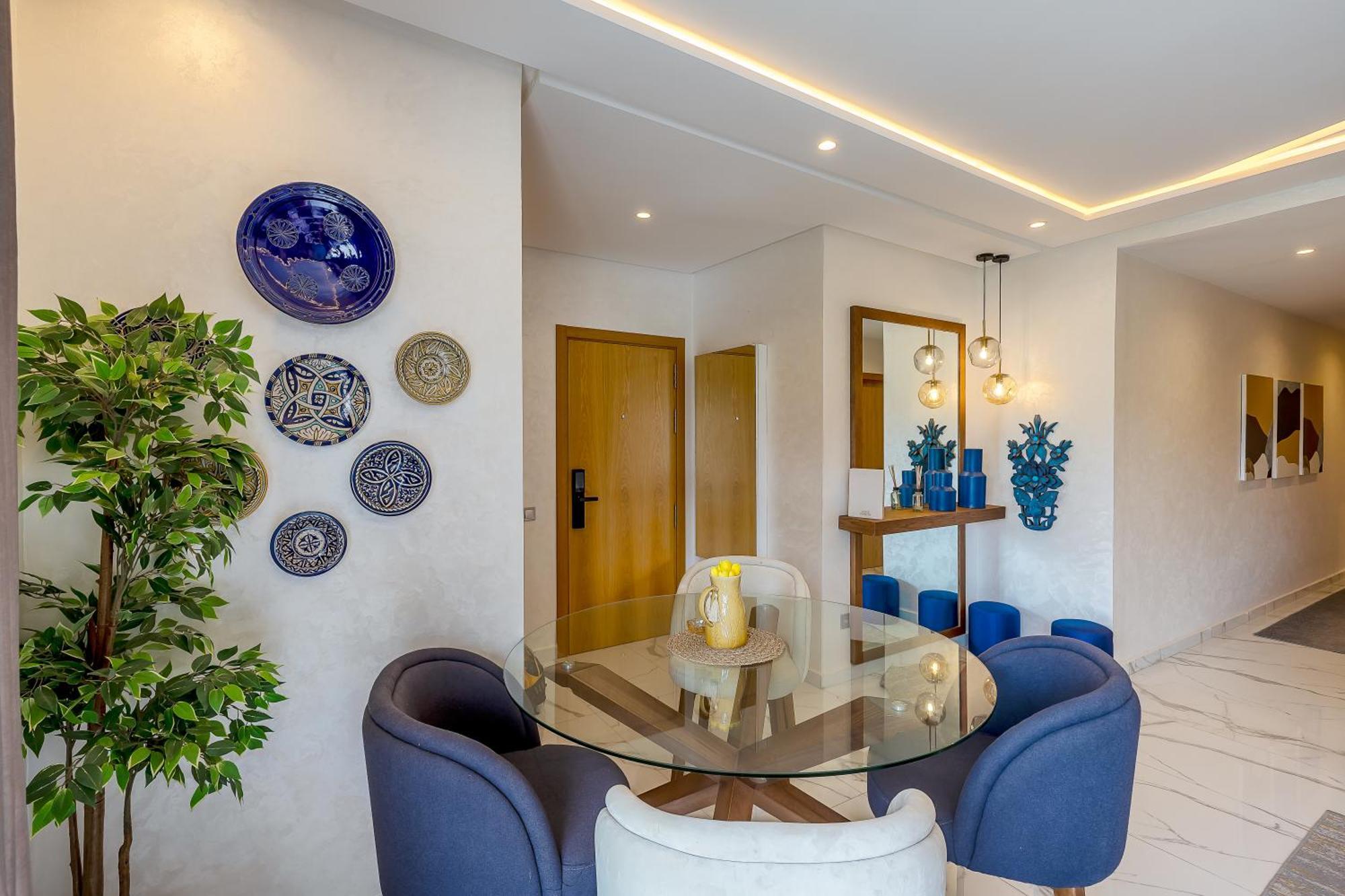 Pool View Stylish 3br, 2ba Apartment, 5-min To & Tgv * Tanger